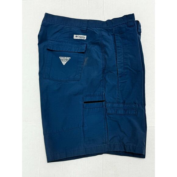 Columbia Men's PFG Shorts Blue Size 38 - Picture 5 of 10